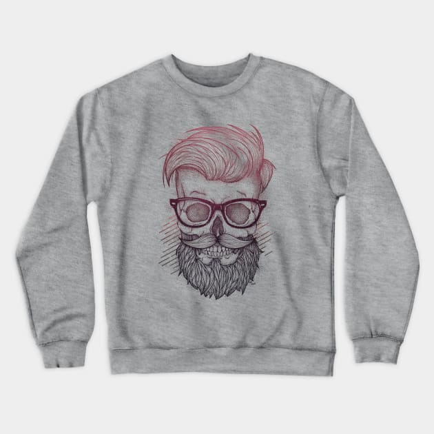Hipster is Dead Crewneck Sweatshirt by mikekoubou